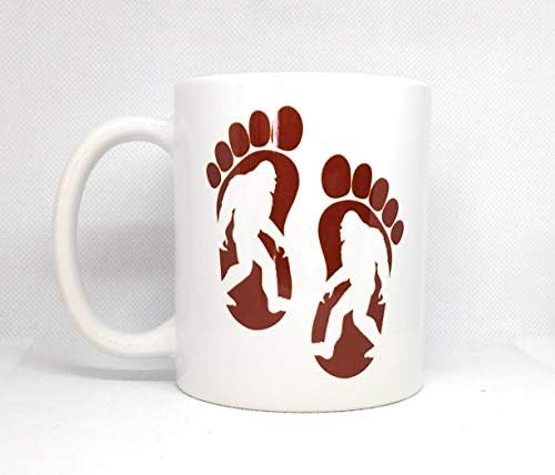שדוב מלוכלך רגל הדפסי ביגפוט קרמיקה קפה ספל / שדוב קפה כוס / 11-אונקיה ספל | נ020